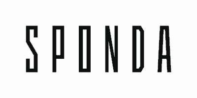 sponda logo black